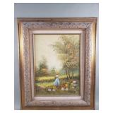 C. Manning signed oil painting on canvas
