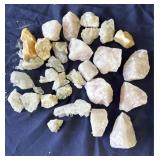 Lot of quartz crystals
