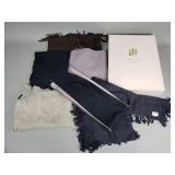 Group of scarfs and women