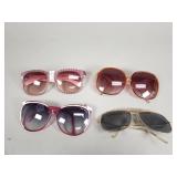 4 pairs of vintage designer sunglasses