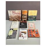 Lot of books on exploring San Francisco