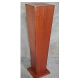 Contemporary mahogany veneer pedestal
