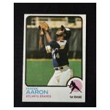 1973 Hank Aaron Topps baseball card