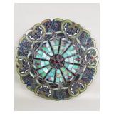 Vintage stained glass panel