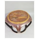 Asian lacquered gilt stand