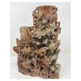 Vintage soapstone carved vase