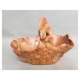 Vintage burl wood basket