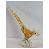 Murano hand blown glass pheasant figure