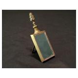 Antique easel back vanity mirror perfume flask
