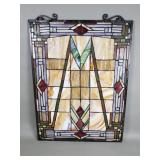 Stained glass panel
