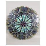 Vintage glass stained panel