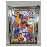 Stained glass panel