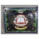 Stained glass panel