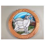 Stained glass framed panel