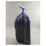 Signed abstract pottery vase