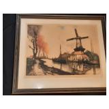 Hand signed etching after Julien Van Santen