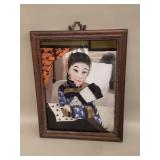 Asian reverse glass painting