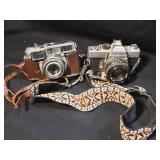 Vintage Minolta SRT 101 & Fujica 35-EE cameras