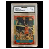 1996 Fleer Michael Jordan rookie reprint graded 10