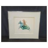 Signed Guillermo Silva color etching
