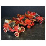 3 die-cast 1/24 scale fire trucks, Dover, HFD,