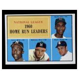 1961 Topps National League Home Run Leaders