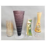 Four contemporary vases