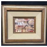 Framed and signed oil on canvas painting