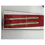 Pair of Cross 12kt gold-filled pens