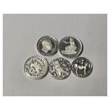 Franklin Mint sterling silver mini historical