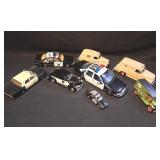 Vintage LAPD & Rescue toy cars collection