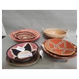 Group of woven baskets