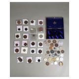 Antique and vintage foreign coins, world coins
