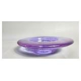 Vintage Fire & Light recycled art glass footed