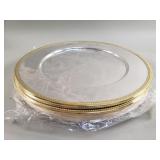 8 silver plate chargers