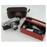 Leica iiia 35mm Camera & Flash