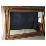 Vintage ornate giltwood wall mirror