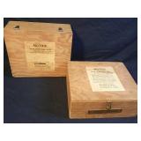 2 Los Angeles California vintage wood ballot boxes
