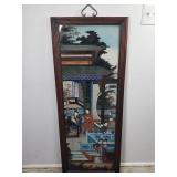 Vintage Chinese reversed painting