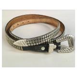 Vintage Al Beres studded leather belt