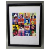De La Nuez signed Pop Art print 'American Pie'