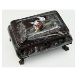 Antique French Enamel Jewelry Box