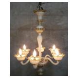 Italian Murano hand blown art glass chandelier
