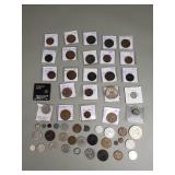 Antique and vintage foreign coins, world coins