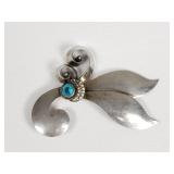 Vintage Maurice sterling silver brooch