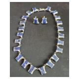 Mexican sterling silver and inlaid lapis
