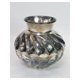 Sterling silver vase