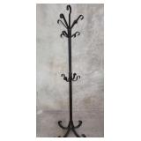 Contemporary metal coat rack