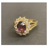 14k Hge cz  cocktail ring