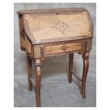 Contemporary walnut veneer secretary desk